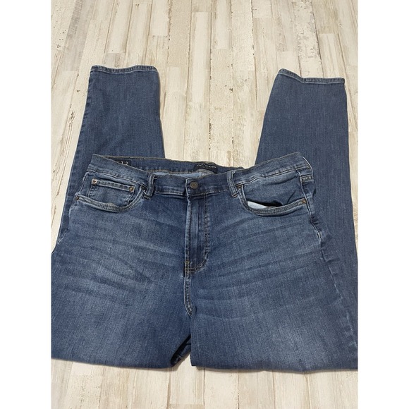 Lucky Brand Other - Lucky Brand Men's 412 Straight Stretch Blue Denim Jeans Size 38x32